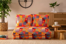 Atelier Del Sofa Taida - Patchwork Sofá cama de 2 plazas Multicolor